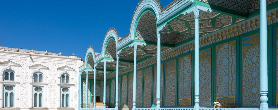Egzotiška pažintis su Uzbekistanu: Sitorai Mokhi Chosa rūmai Bucharoje